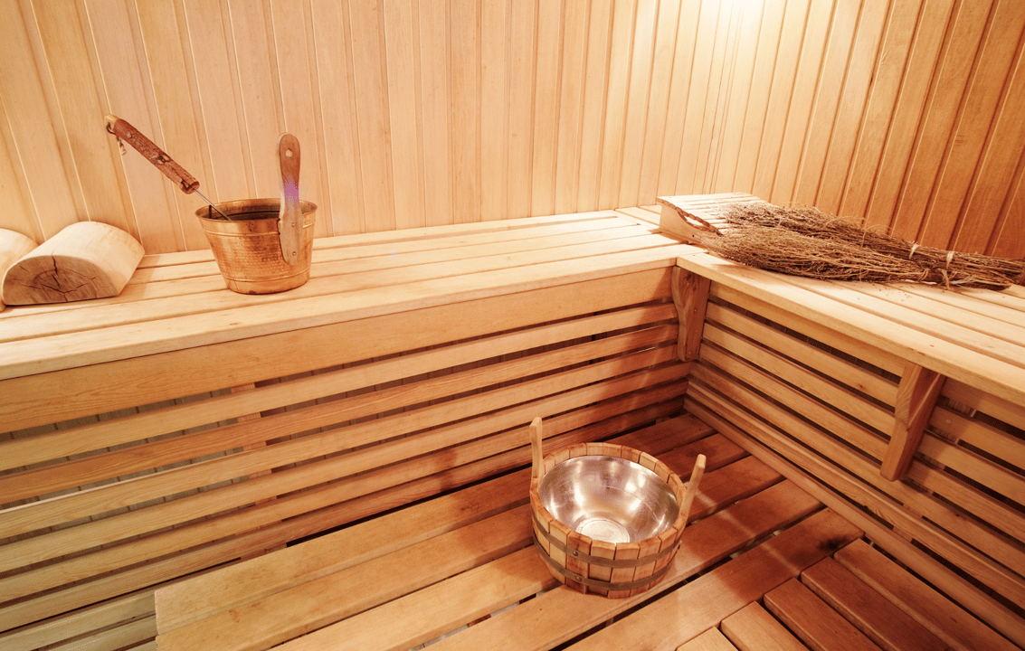 Sauna+Esfoliação+Banho Energético com ervas  e M. Relaxante